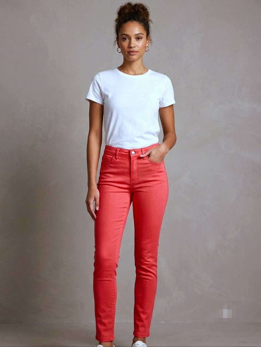 Lord & Taylor Coral Skinny Jeans Size 6 Petite New